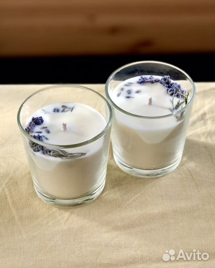 Соевые свечи ручной работы на заказ