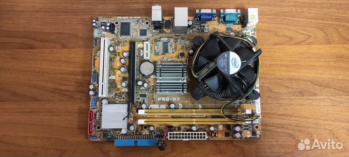 Материнская плата Asus P5G-MX с процессором