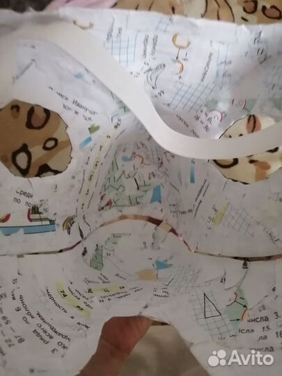 Маска раптора из папье маше