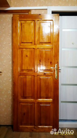 Дверь входная деревянная бу