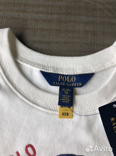 Polo Ralph Lauren Bear новый свитшот оригинал