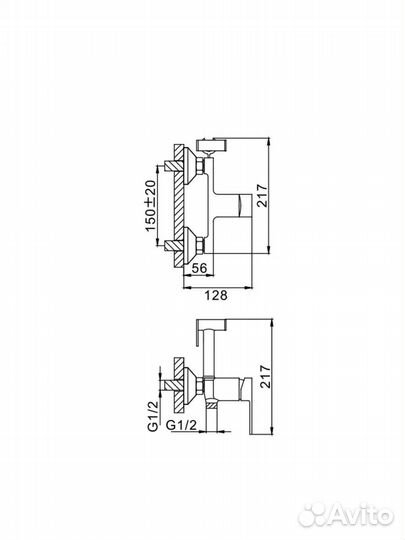 F2041-8 Смеситель с гигиенической лейкой 35k белый