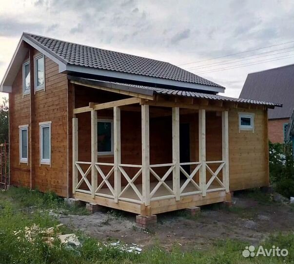 Строительная бригада, навесы пристройки