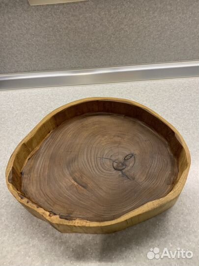 Деревянная тарелка
