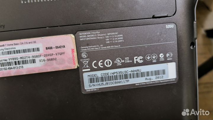 Samsung np535u3c