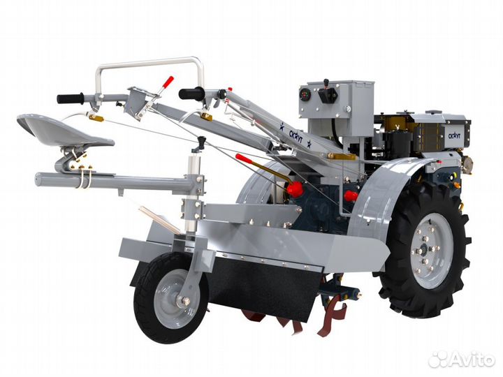 Мотоблок Файтер 101DE + почвофреза и сиденье