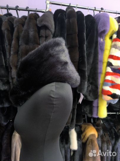 Капор, капюшон норковый