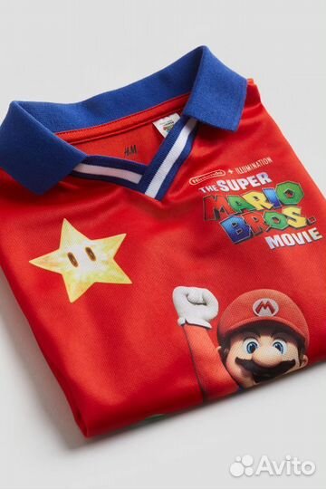 Футболка mario H&M. 98/104, 110/116