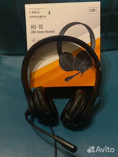 Наушники с микрофоном a4tech
