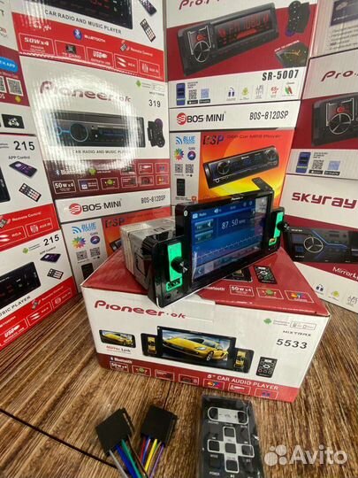 Магнитола Pioneer с сенсорным экраном bluetooth