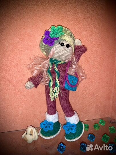 Куколки интерьерная вязаная