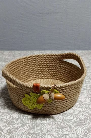Корзина из джута