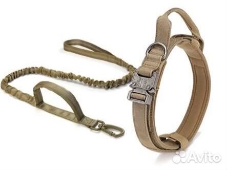 Тактические ошейник и поводок для собак
