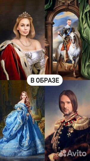 Портрет по фото на холсте