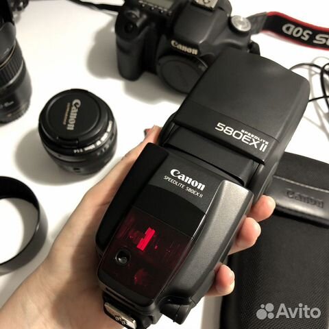 Объектив Canon 50mm 1.4, вспышка 580EXll, 50d объявление продам