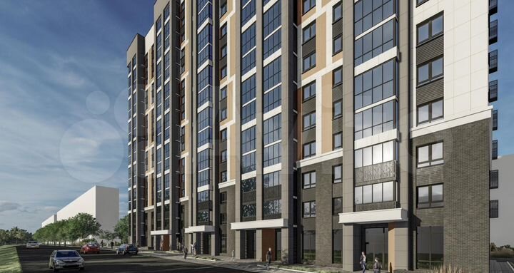 2-к. квартира, 54,4 м², 11/16 эт.