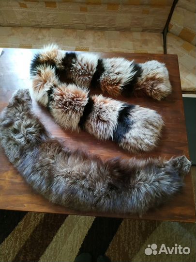 Меховой воротник песец