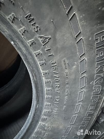 Nokian hakkapeliitta LT 315/70r17