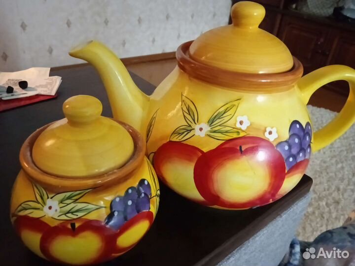 Керамические горшки СССР. Набор из двух посуд