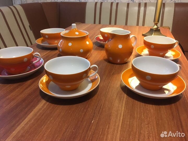 Чайный сервиз горох Дулево