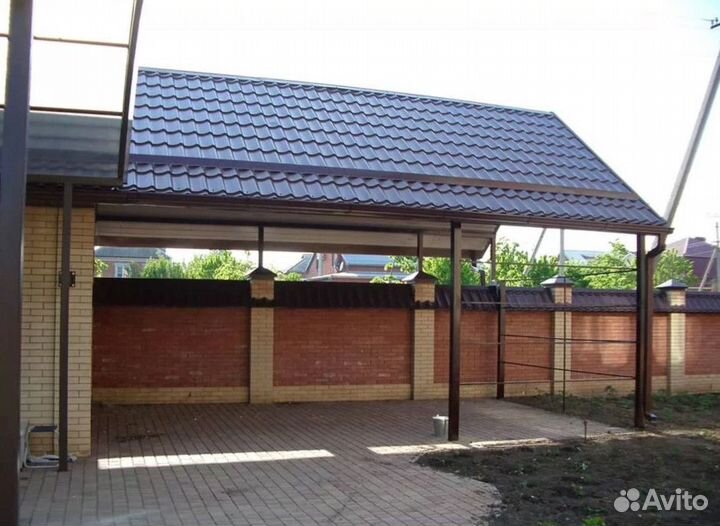 Навес под ключ