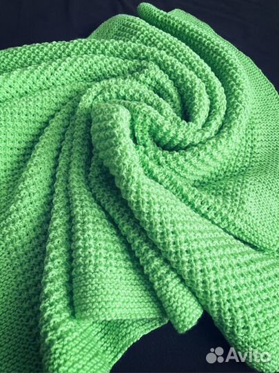 Плед детский вязаный