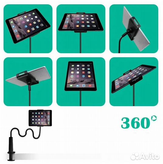 Гибкий держатель для телефона с креплением к столу