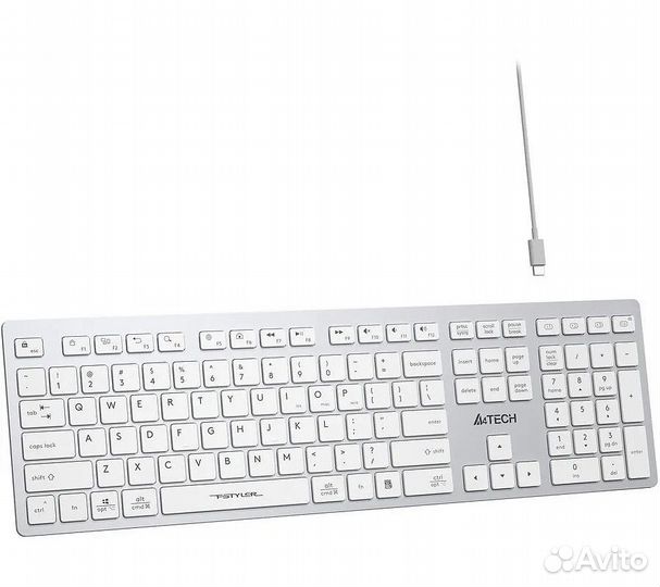 Беспроводная клавиатура A4Tech Fstyler FBX50C, бел