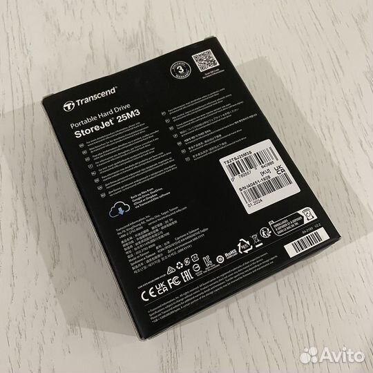 Transcend StoreJet 25M3S 2 TB новый