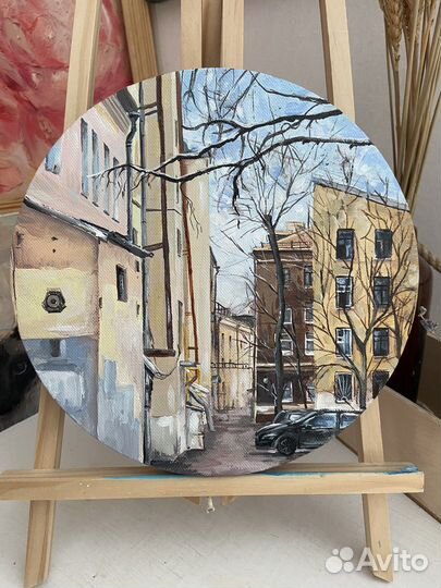 Картина городской пейзаж