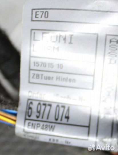 Проводка двери задней BMW X5 E70