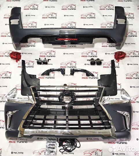 Обвес в стиле Lexus на Toyota Land Cruiser 200