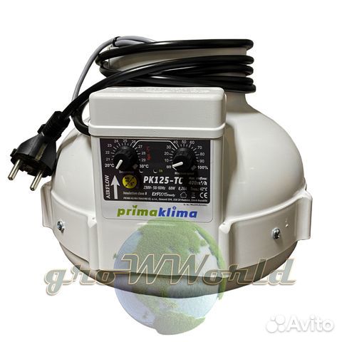 Канальный вентилятор Prima Klima 400 m/h P125-TC 6