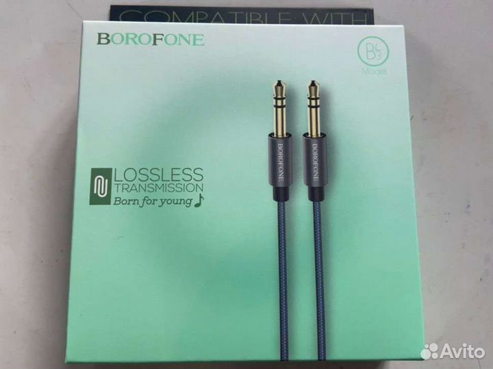 Аудио кабель AUX Borofone BL3 Lossless черный