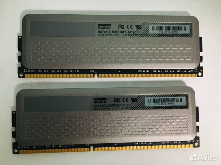 Klevv ddr3 2400MHz cl11-13-13 8Gb 1.65V ver. 1.05