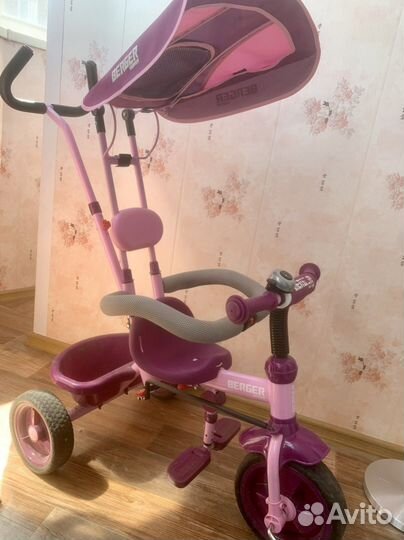 Детский велосипед с родительской ручкой