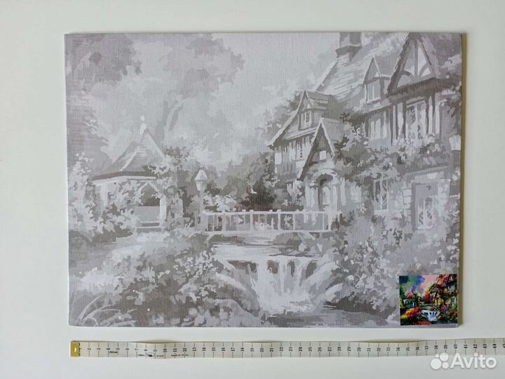 Альбом Палитра Холст Акварель Кисти