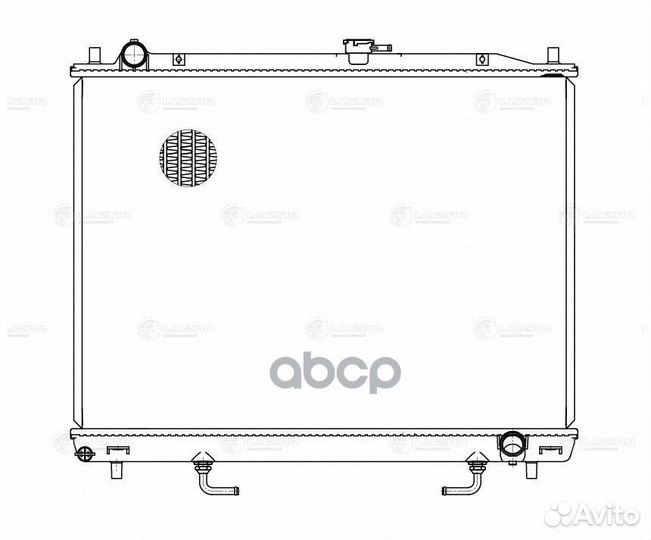 Радиатор охл. 695*500*16 mitsubishi Pajero II