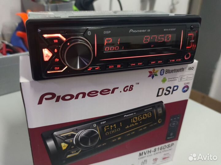 Магнитола Pioneer 816,DSP процессор, помощник Siri