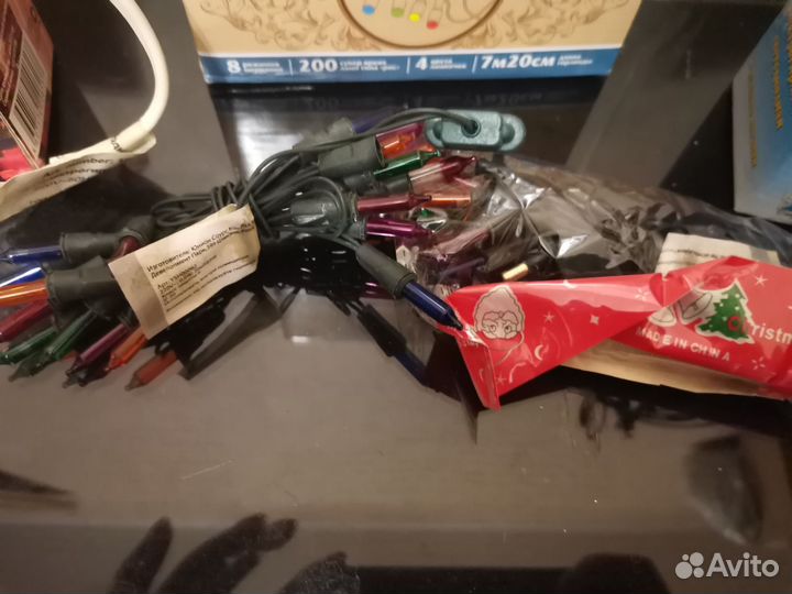 Елочная гирлянда+мелочевка