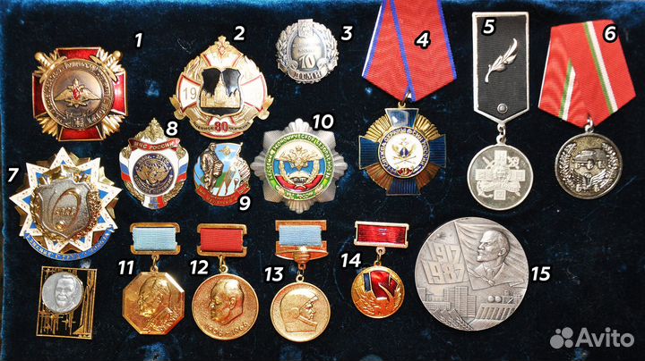 15 знаков и медалей на разные темы