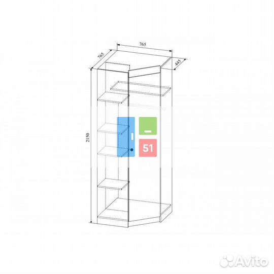 Шкаф угловой