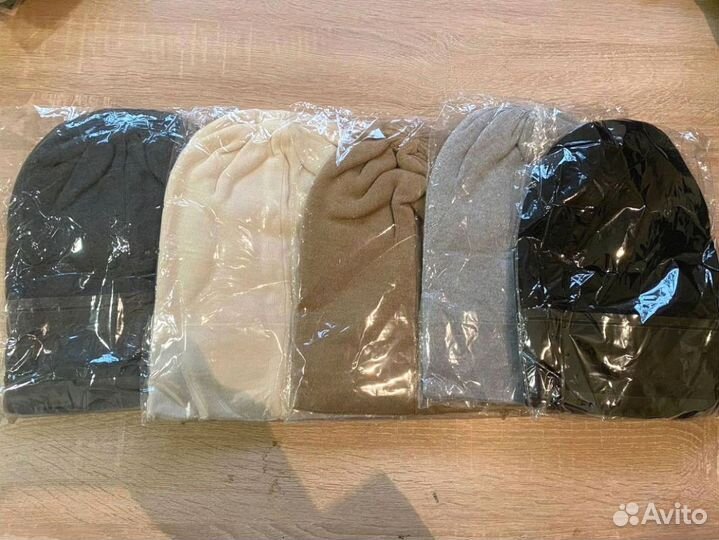 Шапка бини средней вязки Оптом t-7158