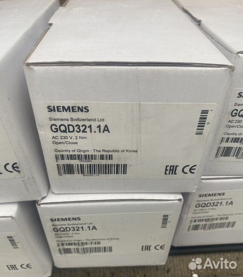 Привод воздушной заслонки Siemens gqd321.1А