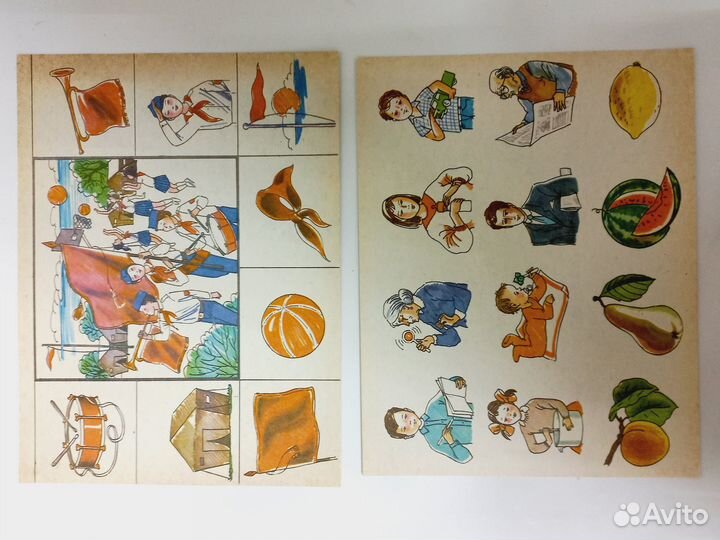 Игра развивающая Лото на четырех языках СССР 1991