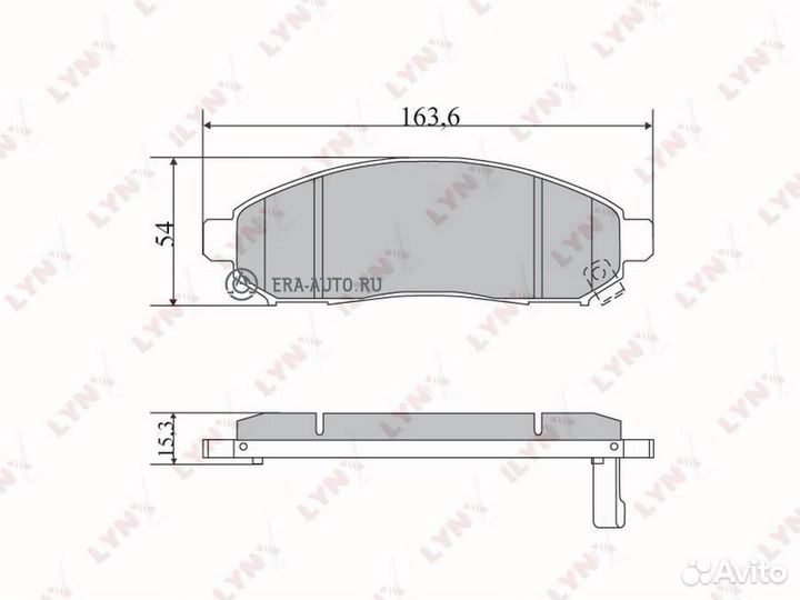 Lynxauto BD-5731 Колодки тормозные передние nissan