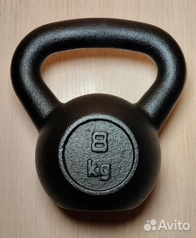 Гиря для фитнеса 8 кг чугунная новая