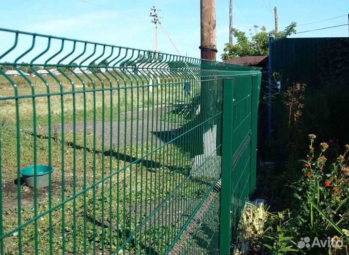 Забор из 3D сетки под ключ + Установка + Доставка