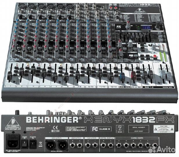 Микшерный пульт Behringer Xenyx 1832FX вокал проц