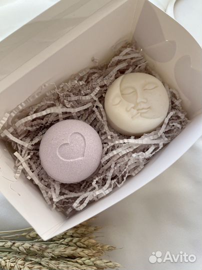 Подарочный набор Свеча + бомбочка/мыло
